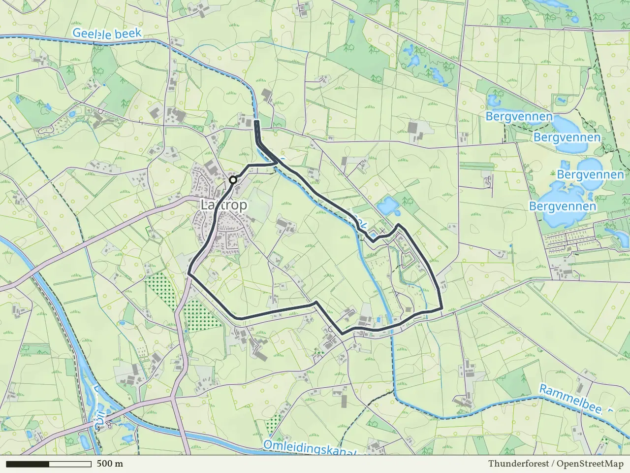 Oranje route vanaf Lattrop, Lattrop-Breklenkamp
