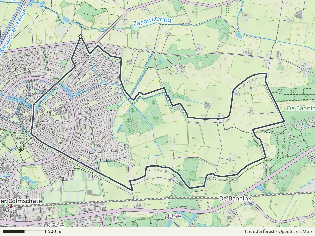 Oranje route vanaf Oerdijk, Schalkhaar