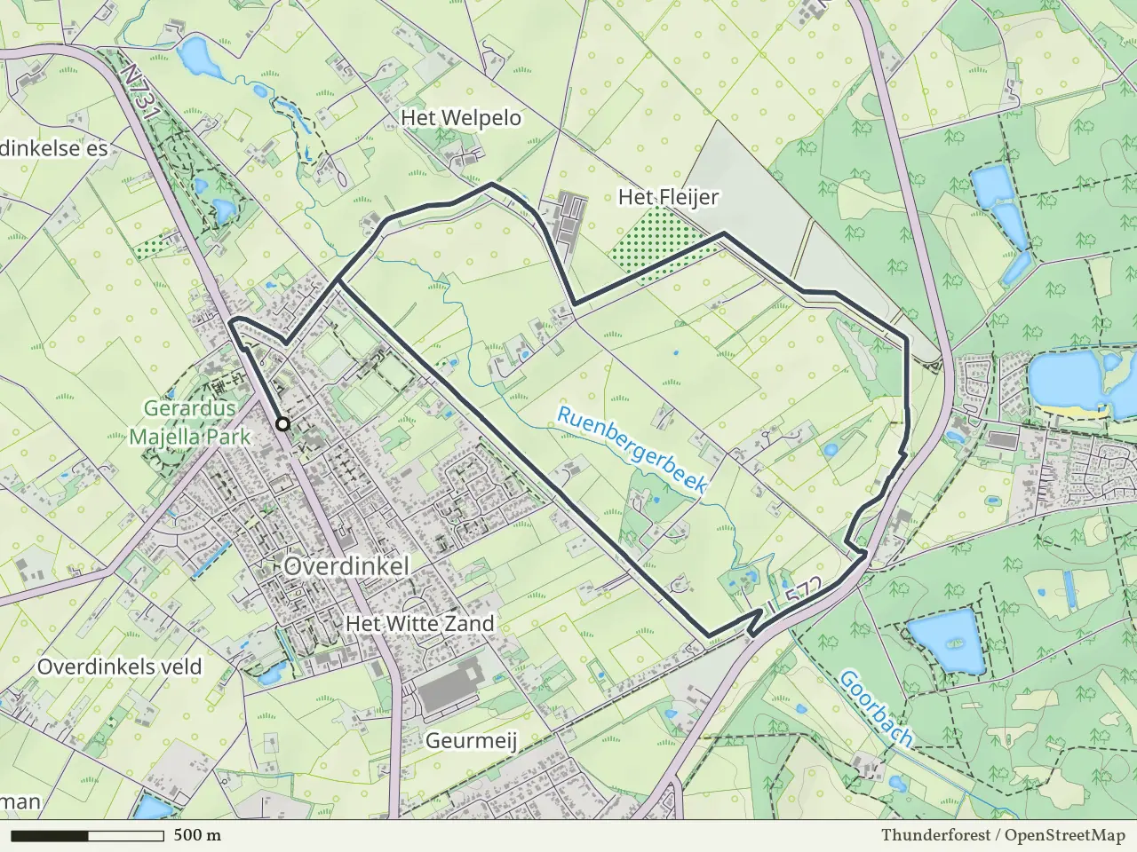 Oranje route vanaf Overdinkel, Losser