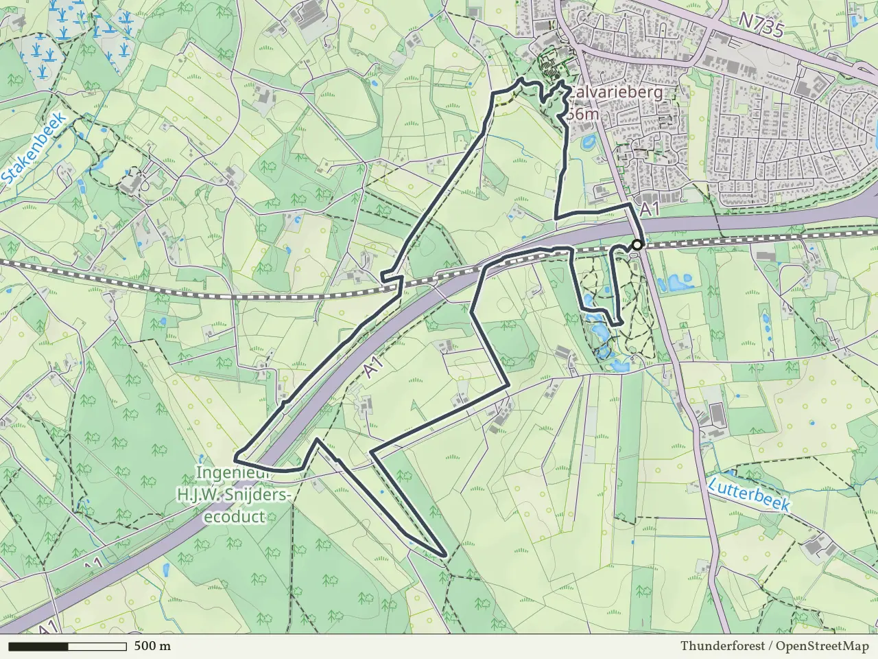 Groene route vanaf Poort Bulten, Losser