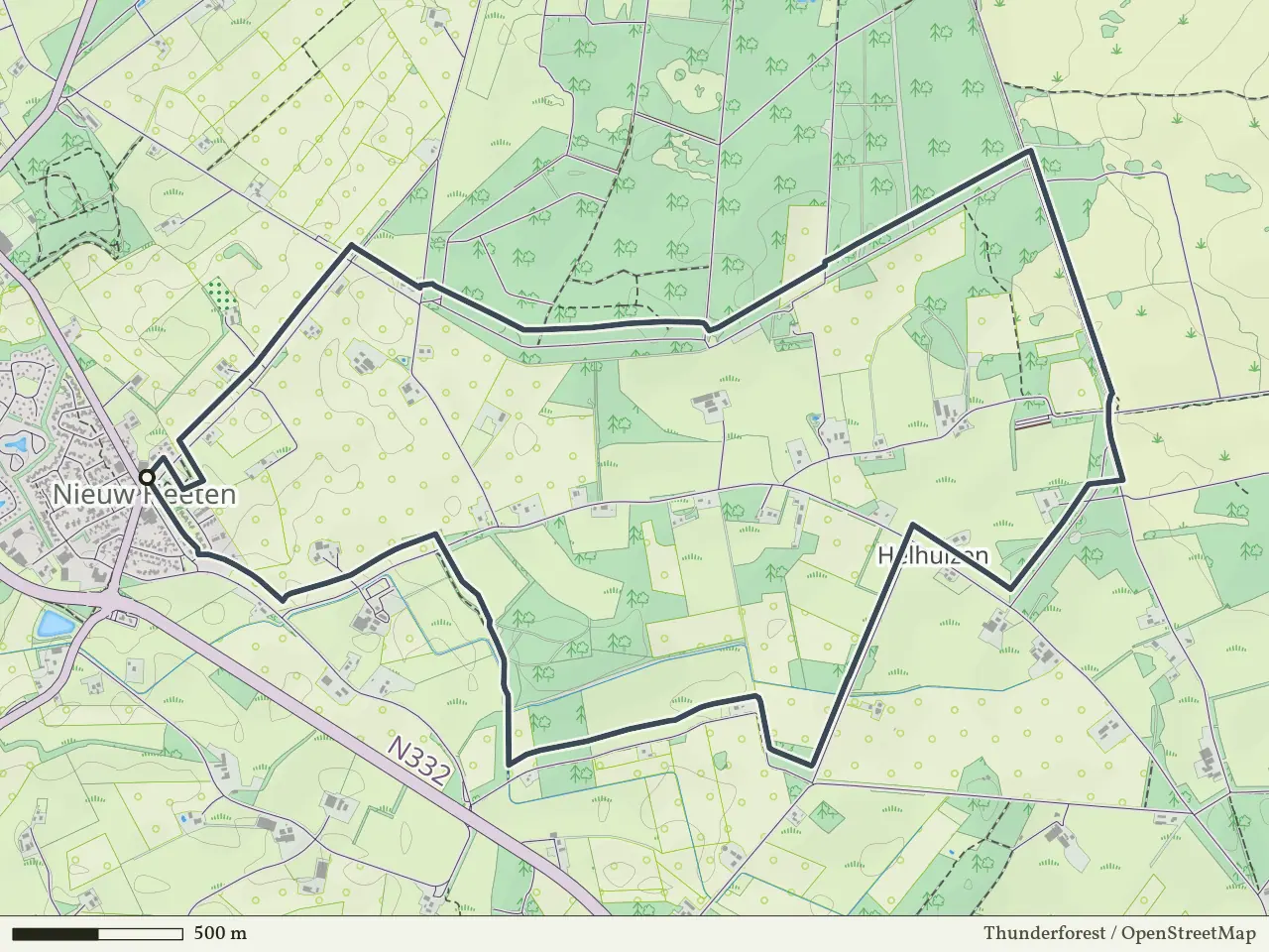 Groene route vanaf Nieuw-Heeten, Salland