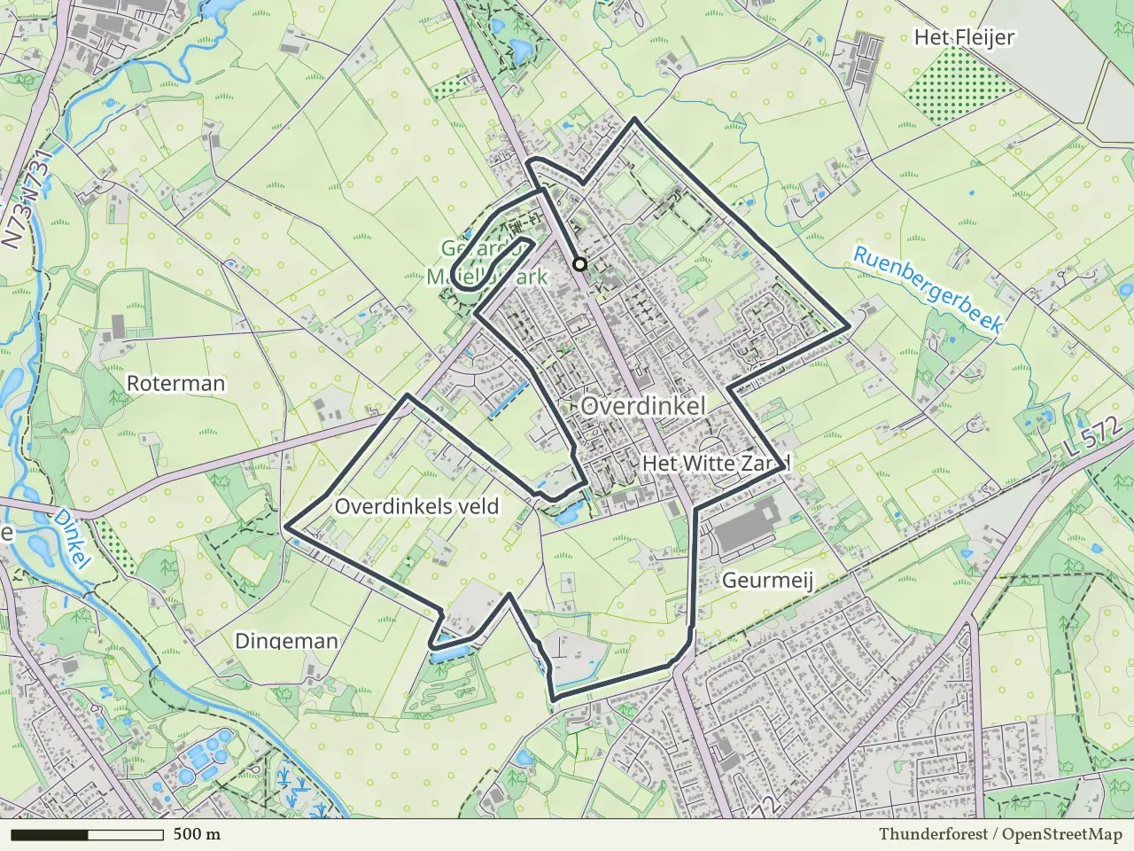 Blauwe route vanaf Overdinkel, Losser