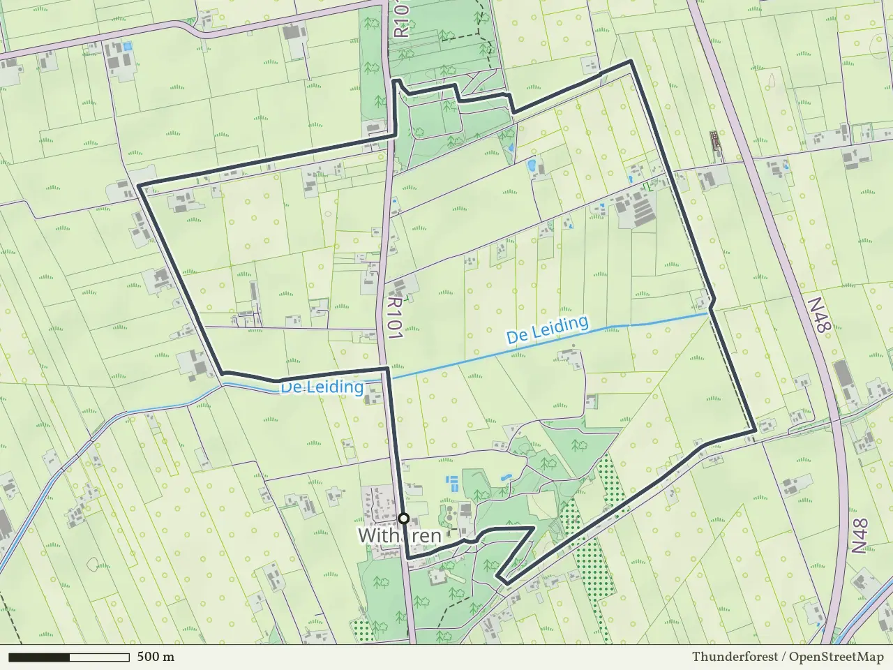 Groene route vanaf Witharen, Ommen