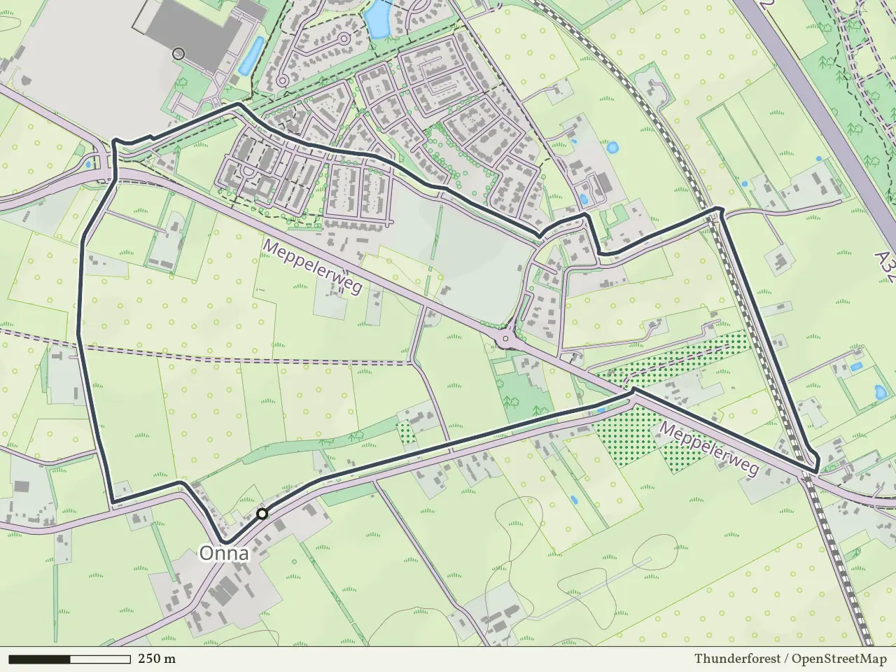 Blauwe route vanaf Onna, Weerribben-Wieden