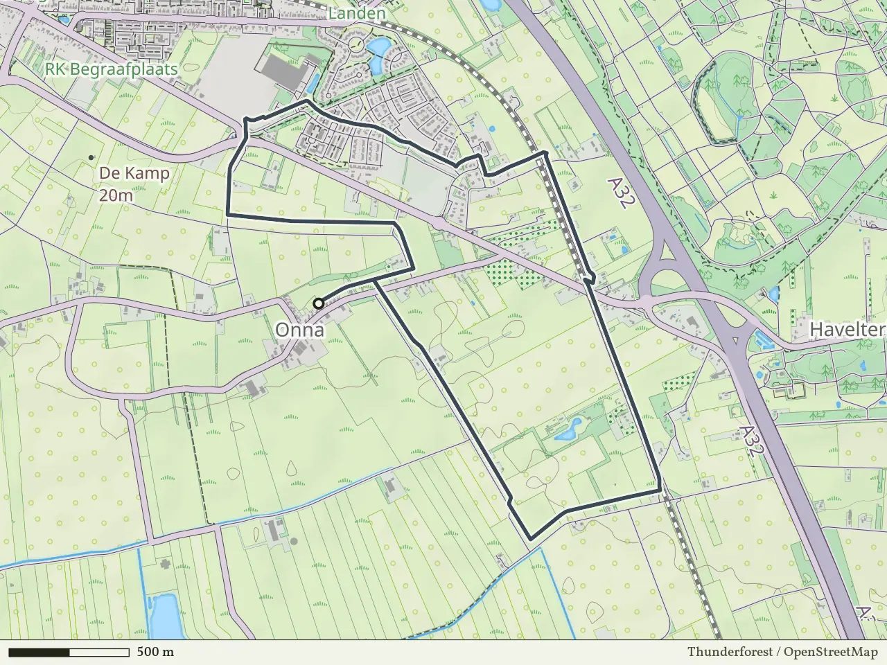Groene route vanaf Onna, Weerribben-Wieden