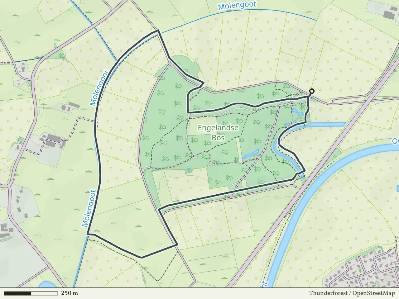 Groene route vanaf Engelandsche Bosch, Hardenberg