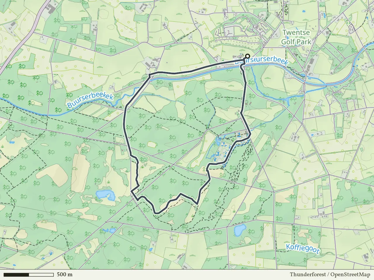 Groene route vanaf Lankheet, Haaksbergen