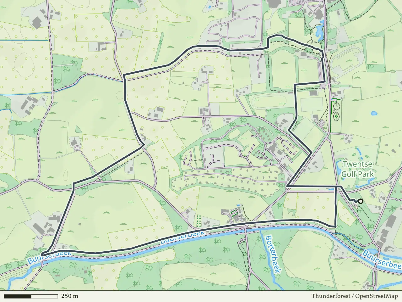 Paarse route vanaf Watermolen, Haaksbergen