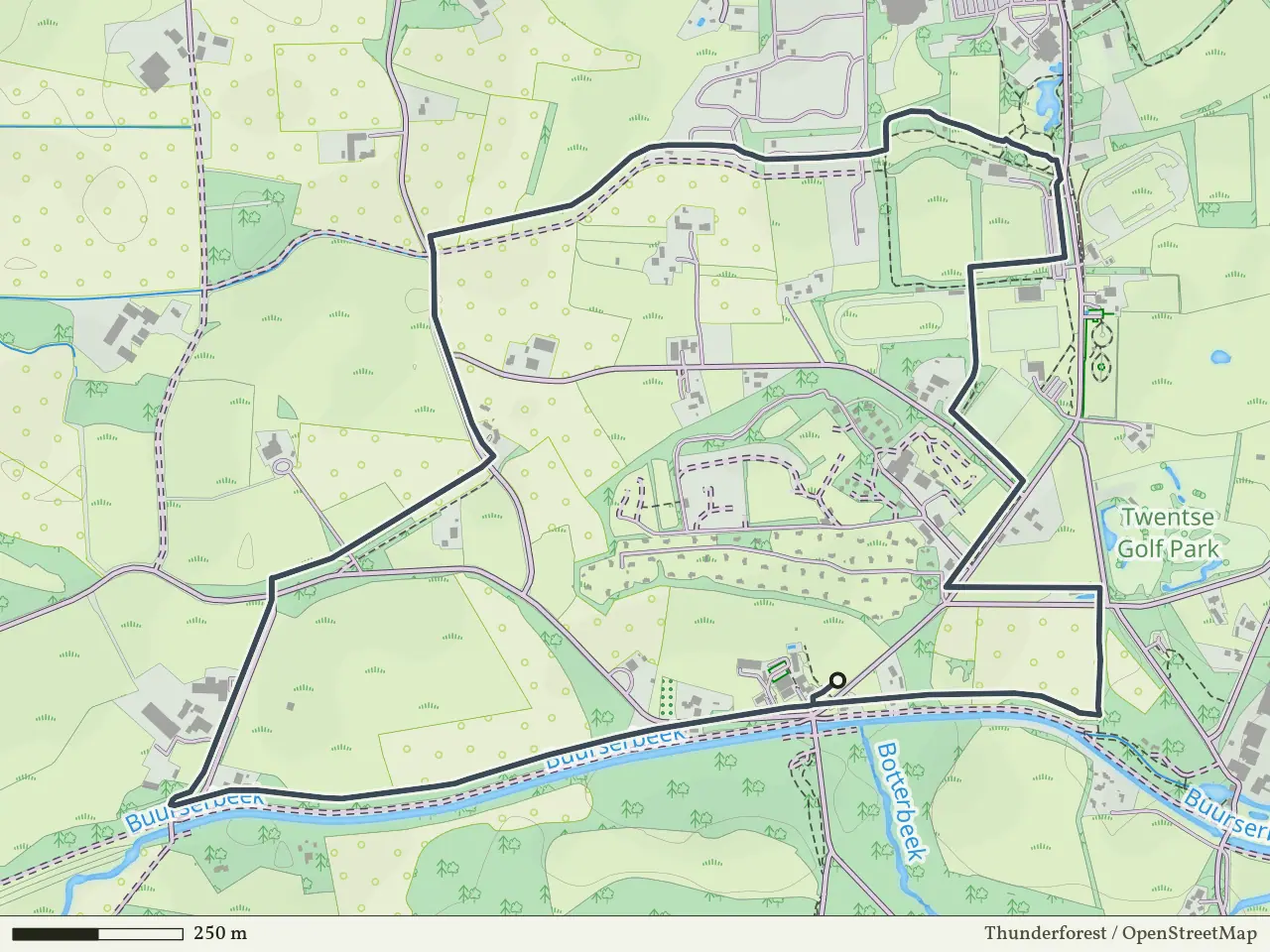 Paarse route vanaf Lankheet, Haaksbergen