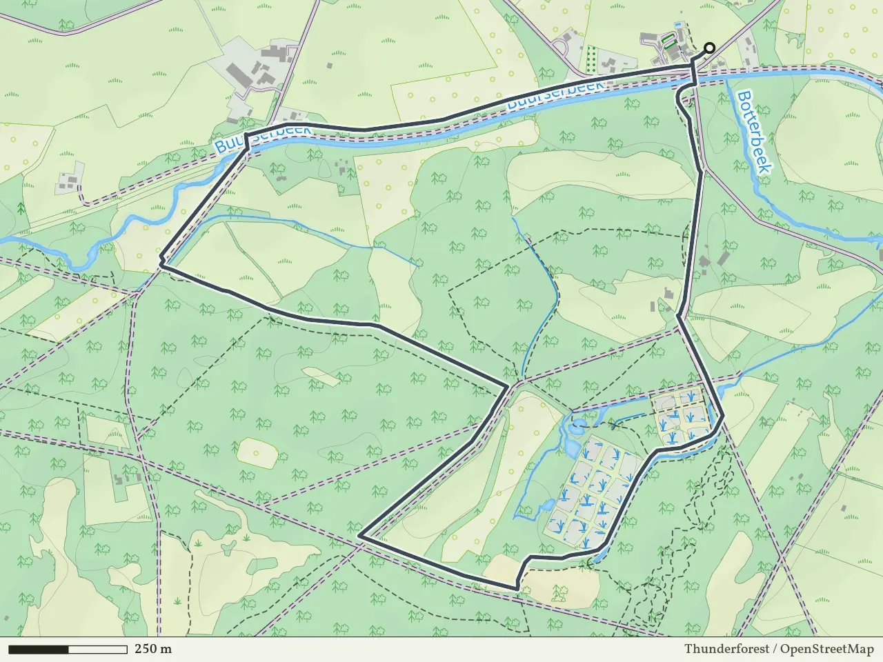 Rode route vanaf Lankheet, Haaksbergen