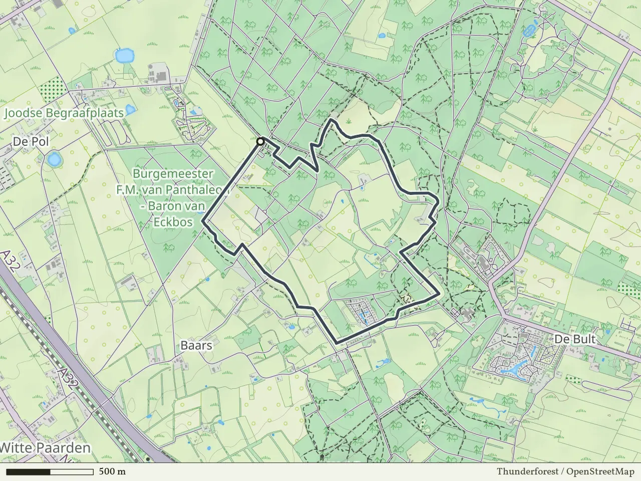 Oranje route vanaf Eeserveld, Baars