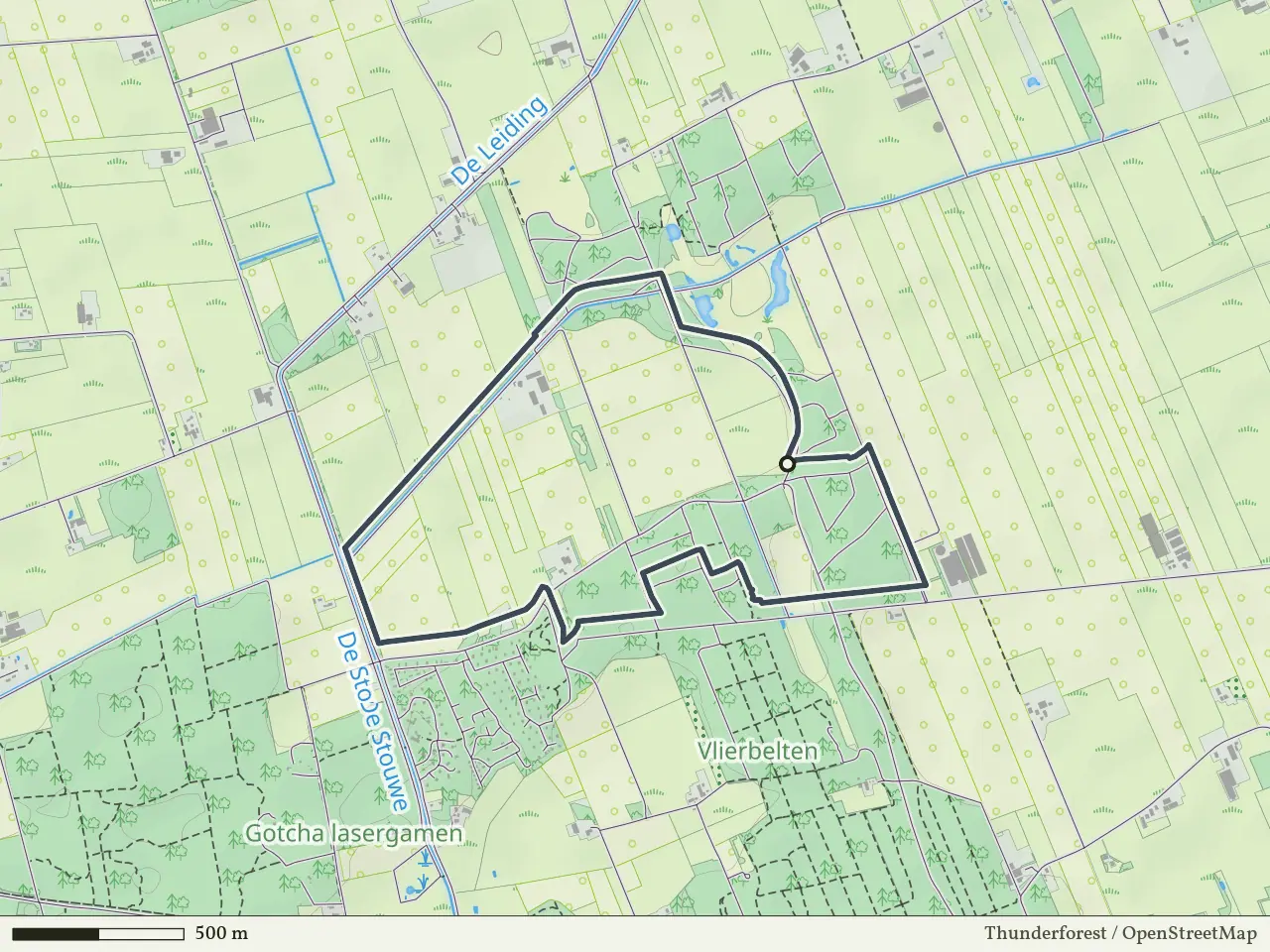 Blauwe route vanaf De Woest, Ommen