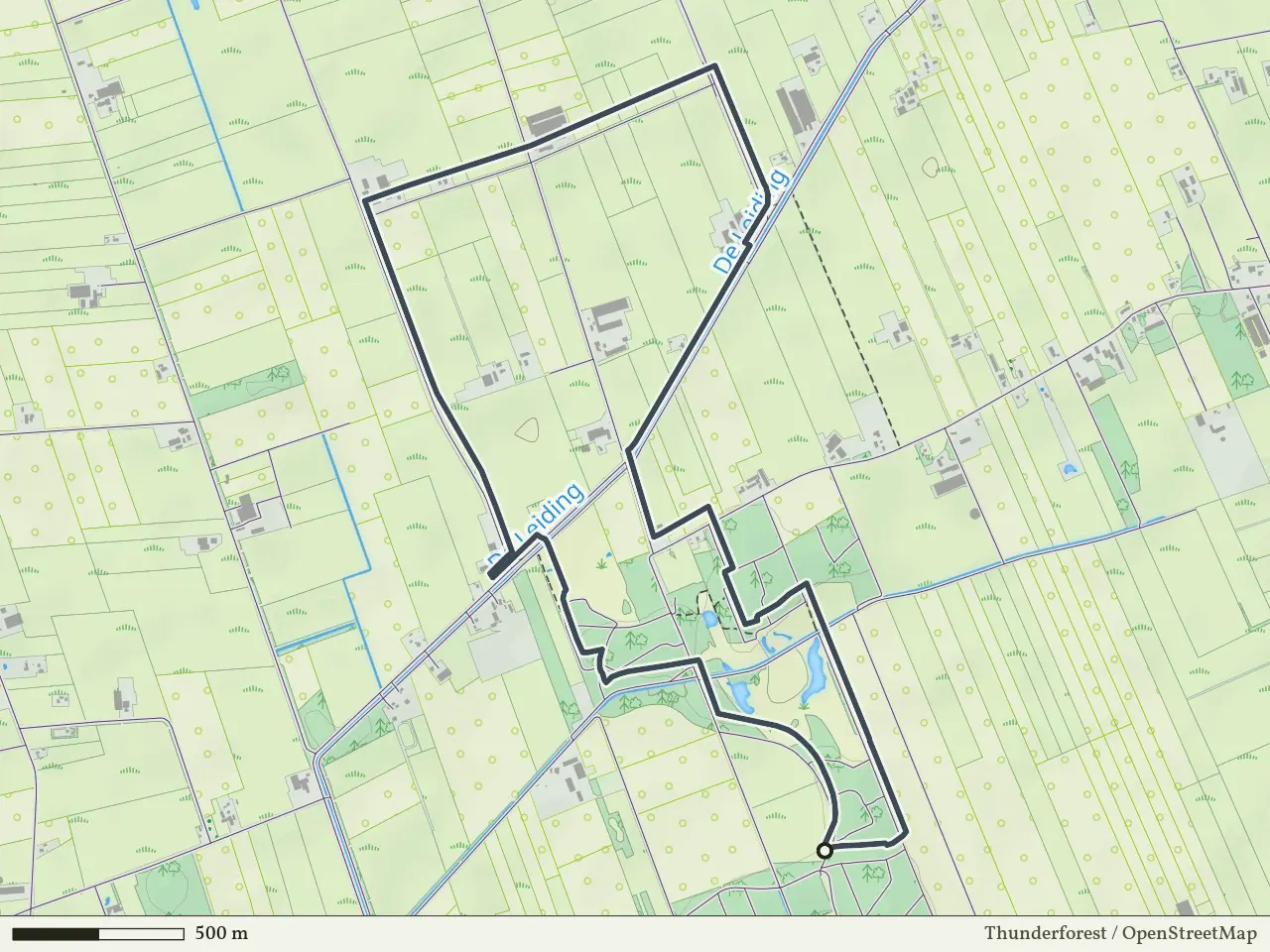 Groene route vanaf De Woest, Ommen