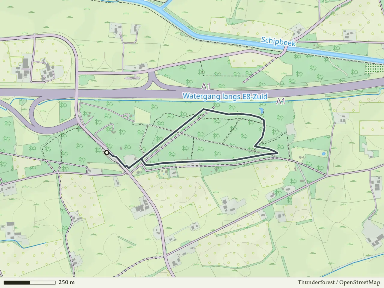 Groene route vanaf Marsdijk, Bathmen