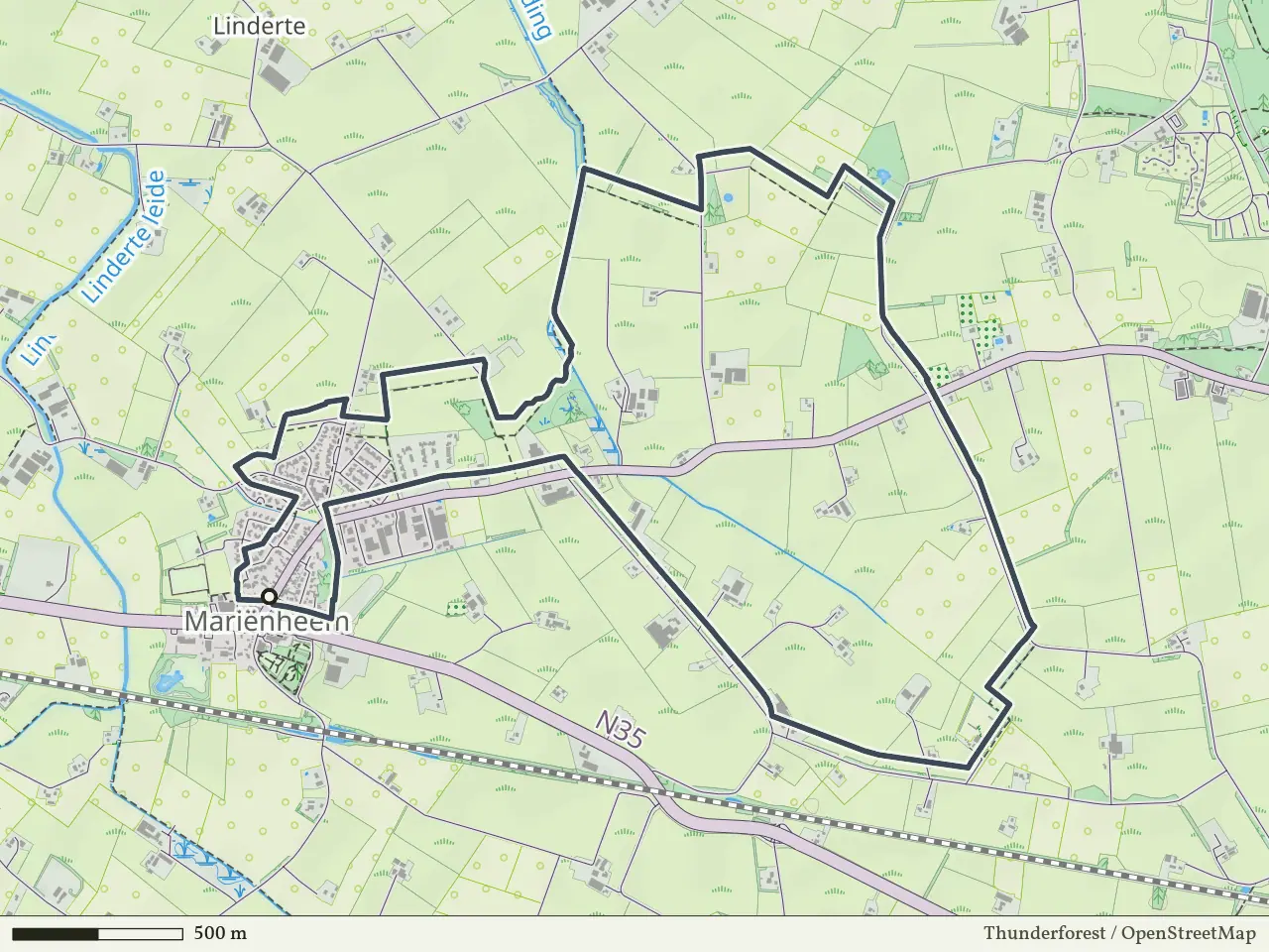 Oranje route vanaf Mariënheem, Salland