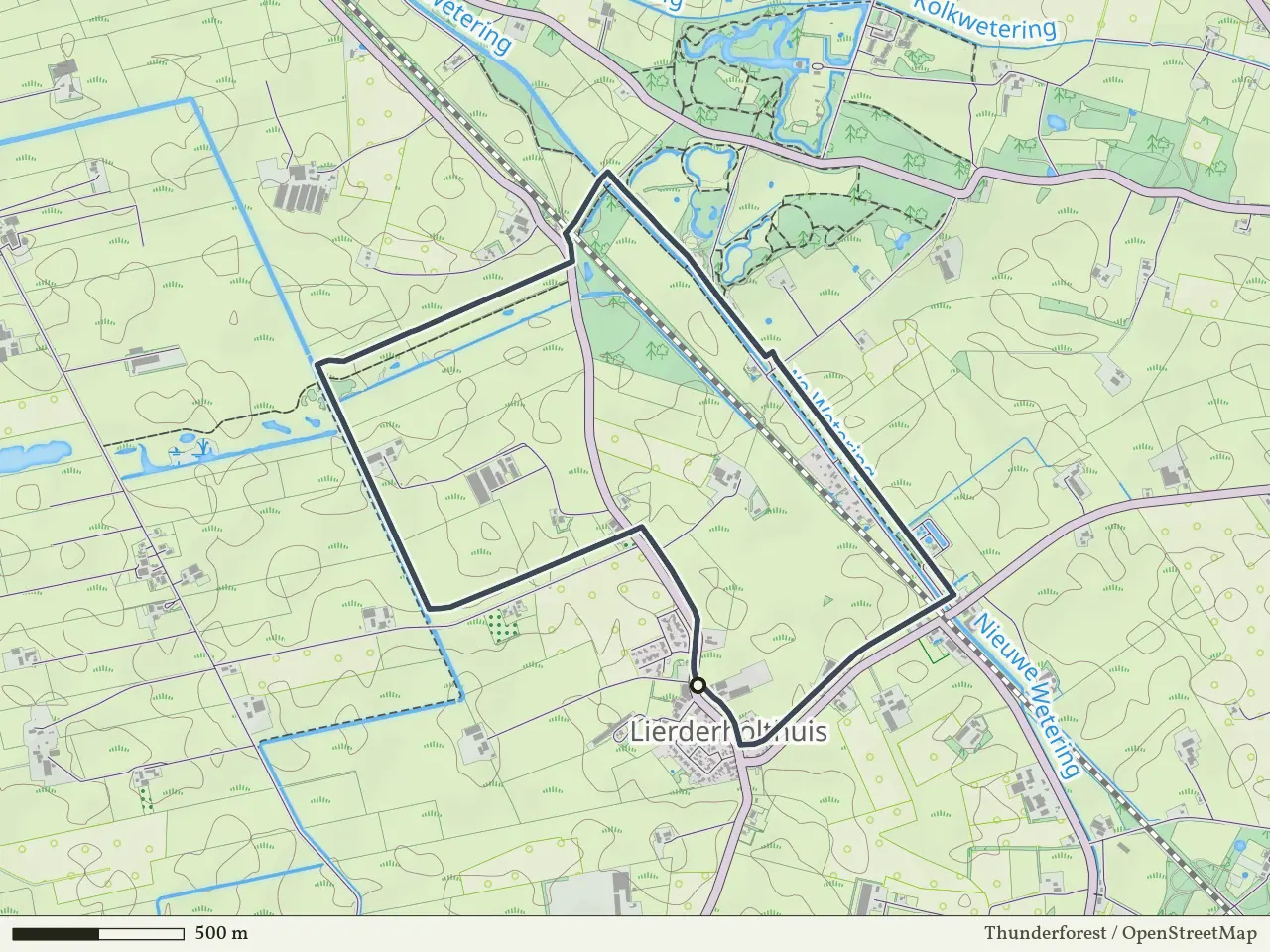 Paarse route vanaf Lierderholthuis, Salland