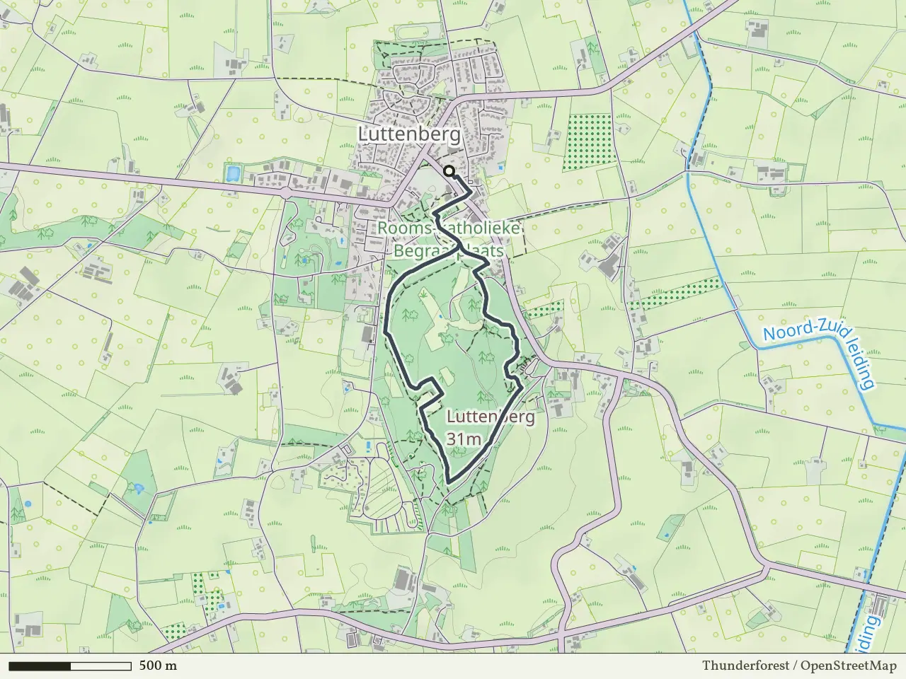 Gele route vanaf Luttenberg, Salland