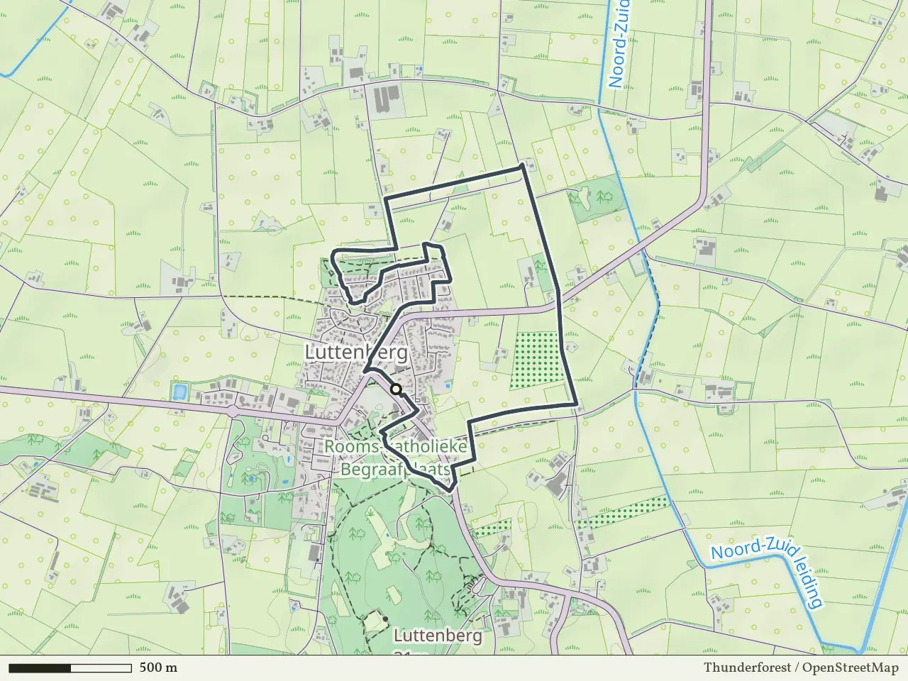Groene route vanaf Luttenberg, Salland