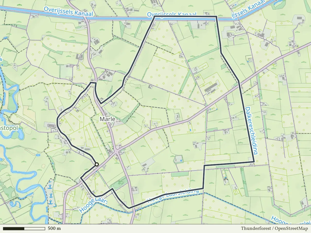 Groene route vanaf Marle, Hellendoorn