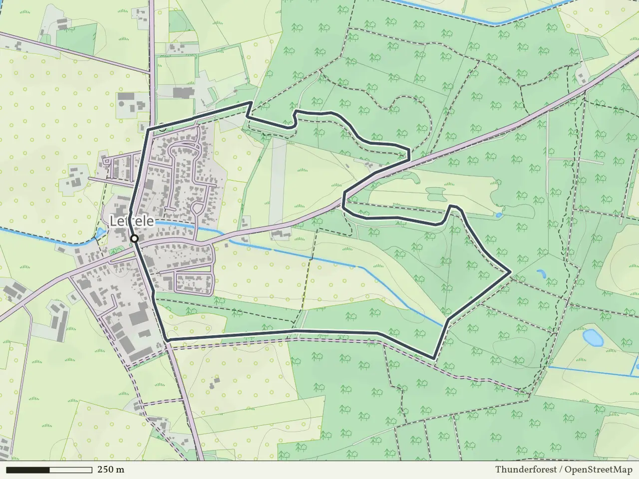 Groene route vanaf Lettele, Salland