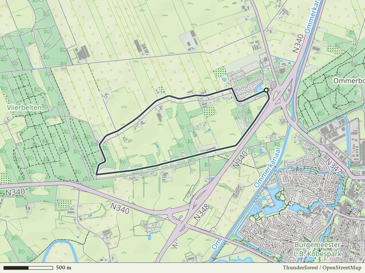Groene route vanaf Varsenerveld, Ommen
