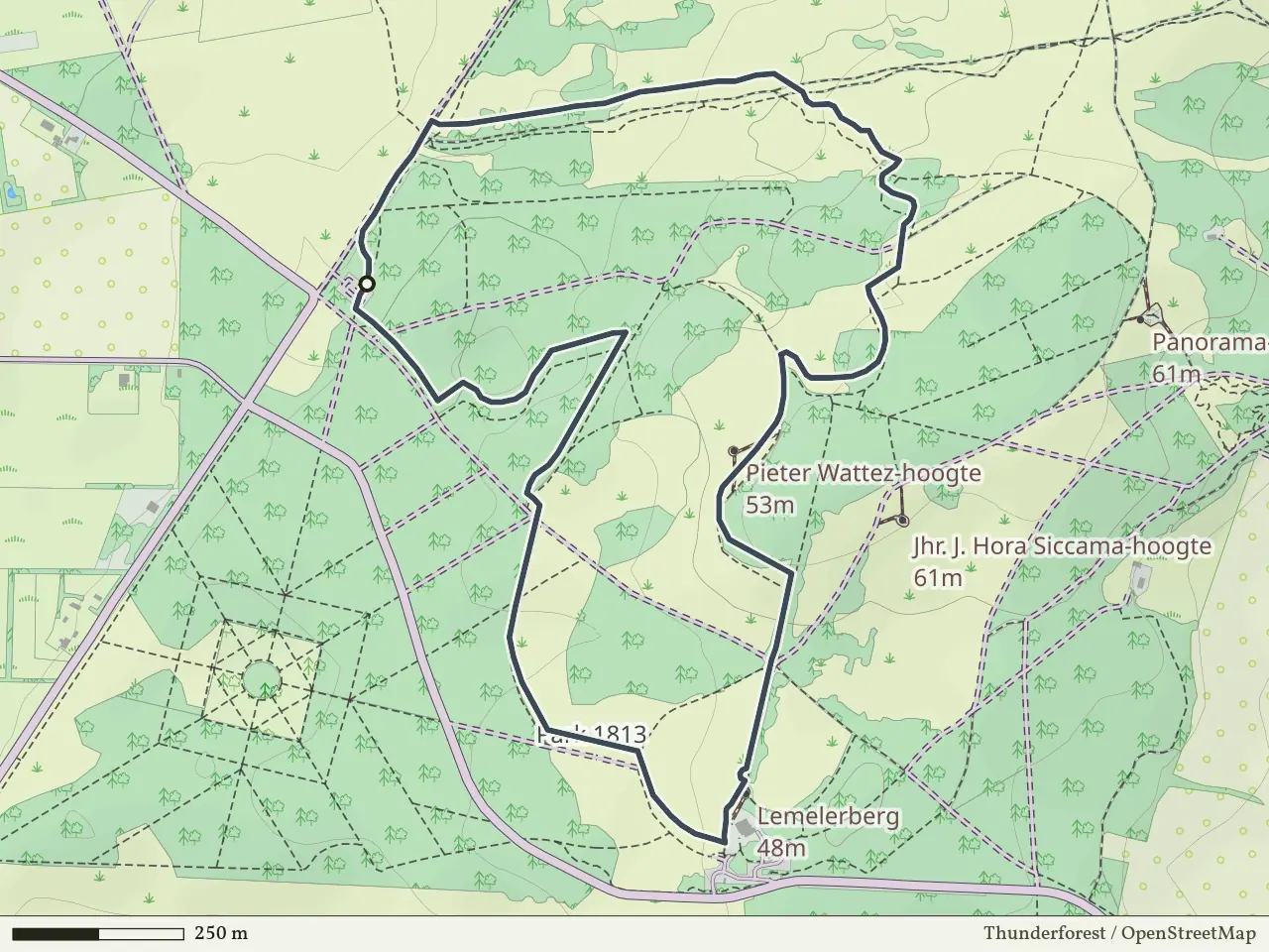 Oranje route vanaf Dalmsholte, Ommen