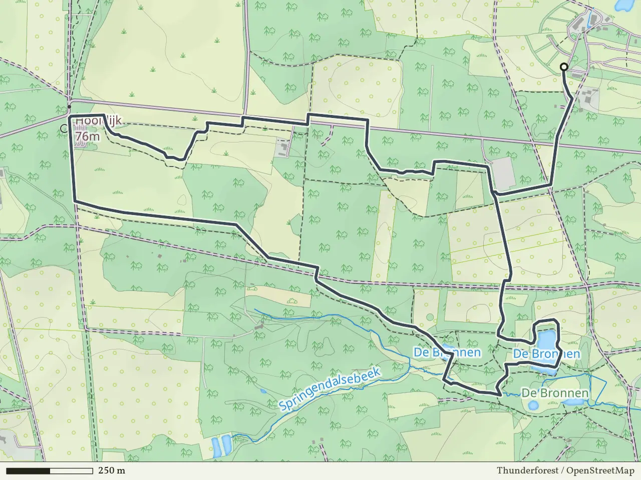 Groene route vanaf Springendal, Hezingen