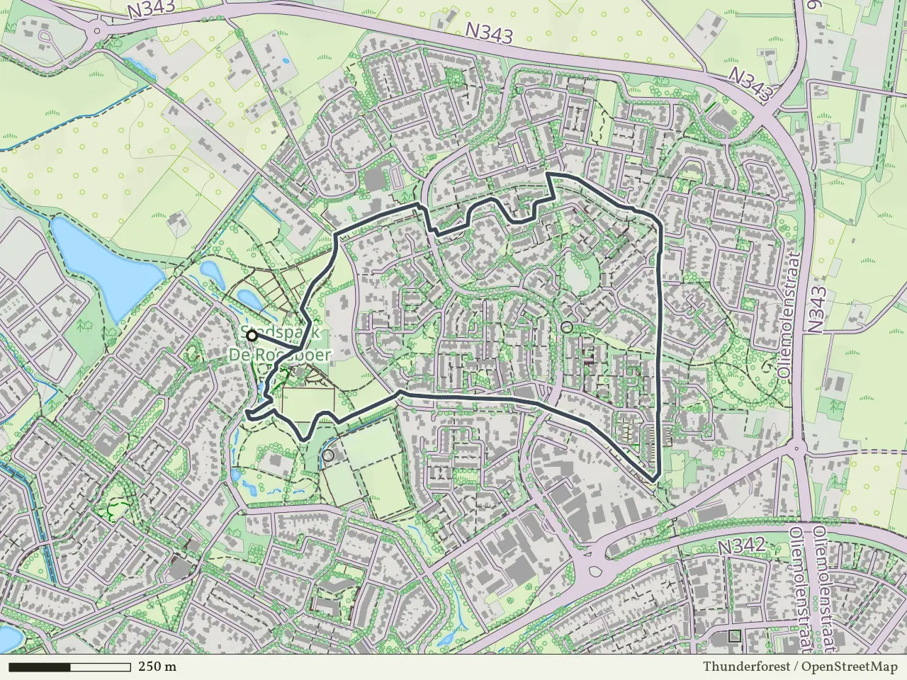 Gele route vanaf Gravenes, Oldenzaal