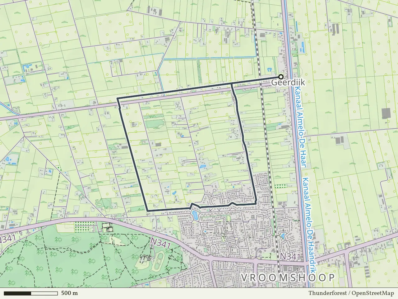 Groene route vanaf Geerdijk, Twenterand