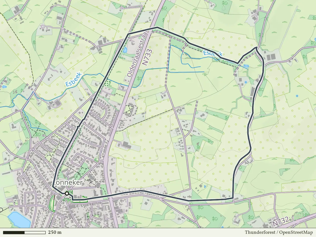 Groene route vanaf Lonneker, Enschede