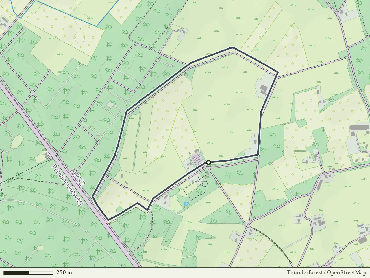 Rode route vanaf Koeweide, Holten