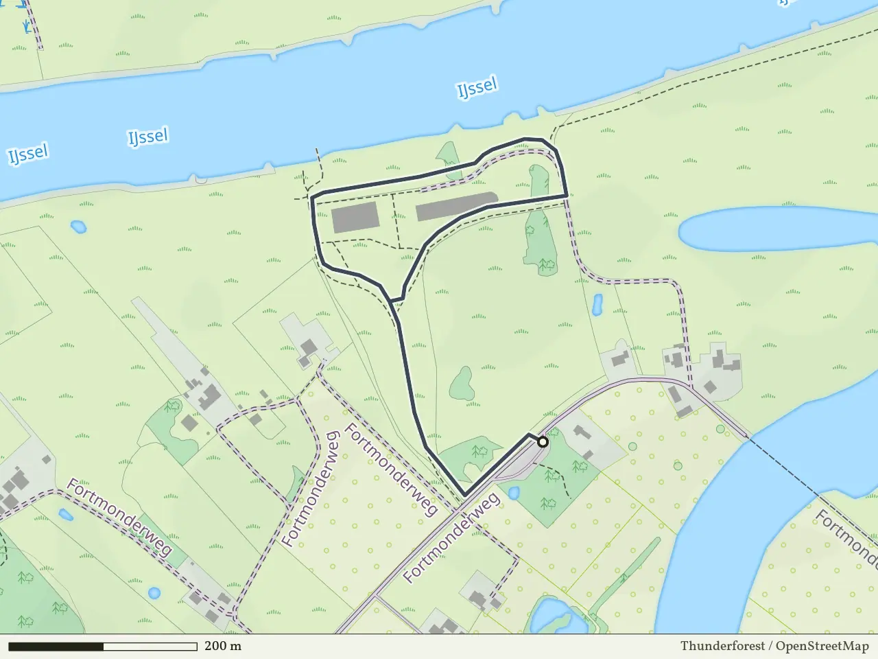 Oranje route vanaf Fortmond, Olst