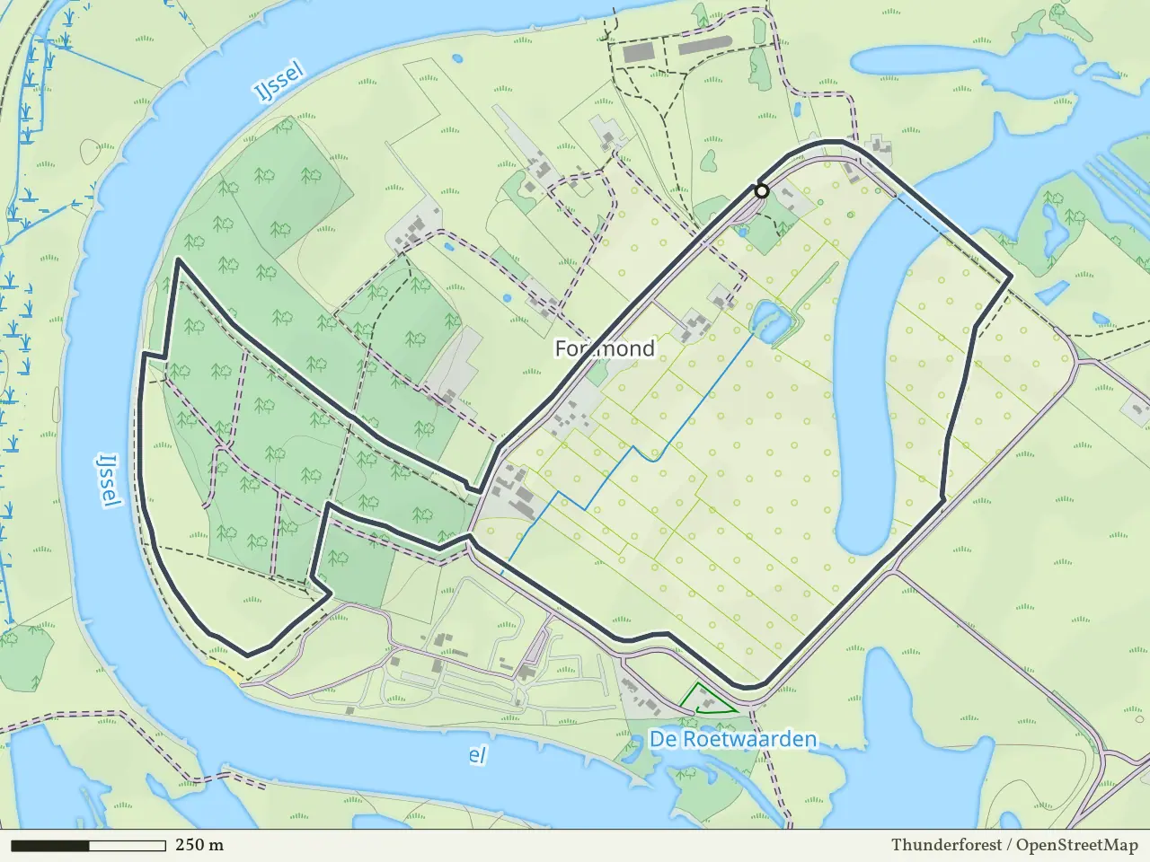Blauwe route vanaf Fortmond, Olst