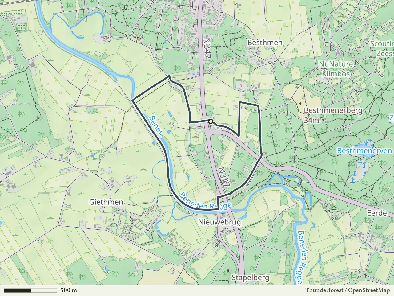 Groene route vanaf Besthmenermolen, Ommen