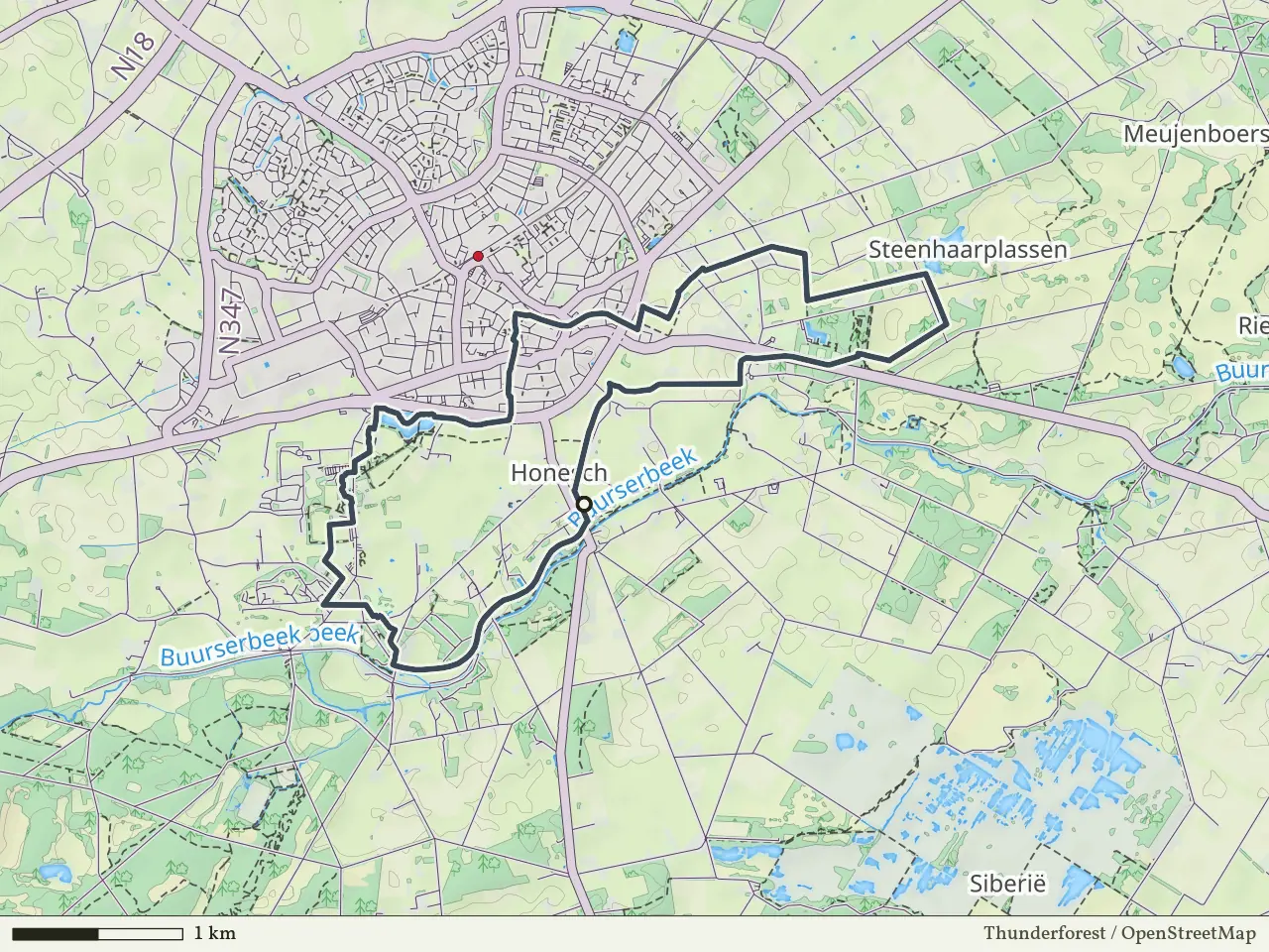 Groene route vanaf Honesch, Haaksbergen
