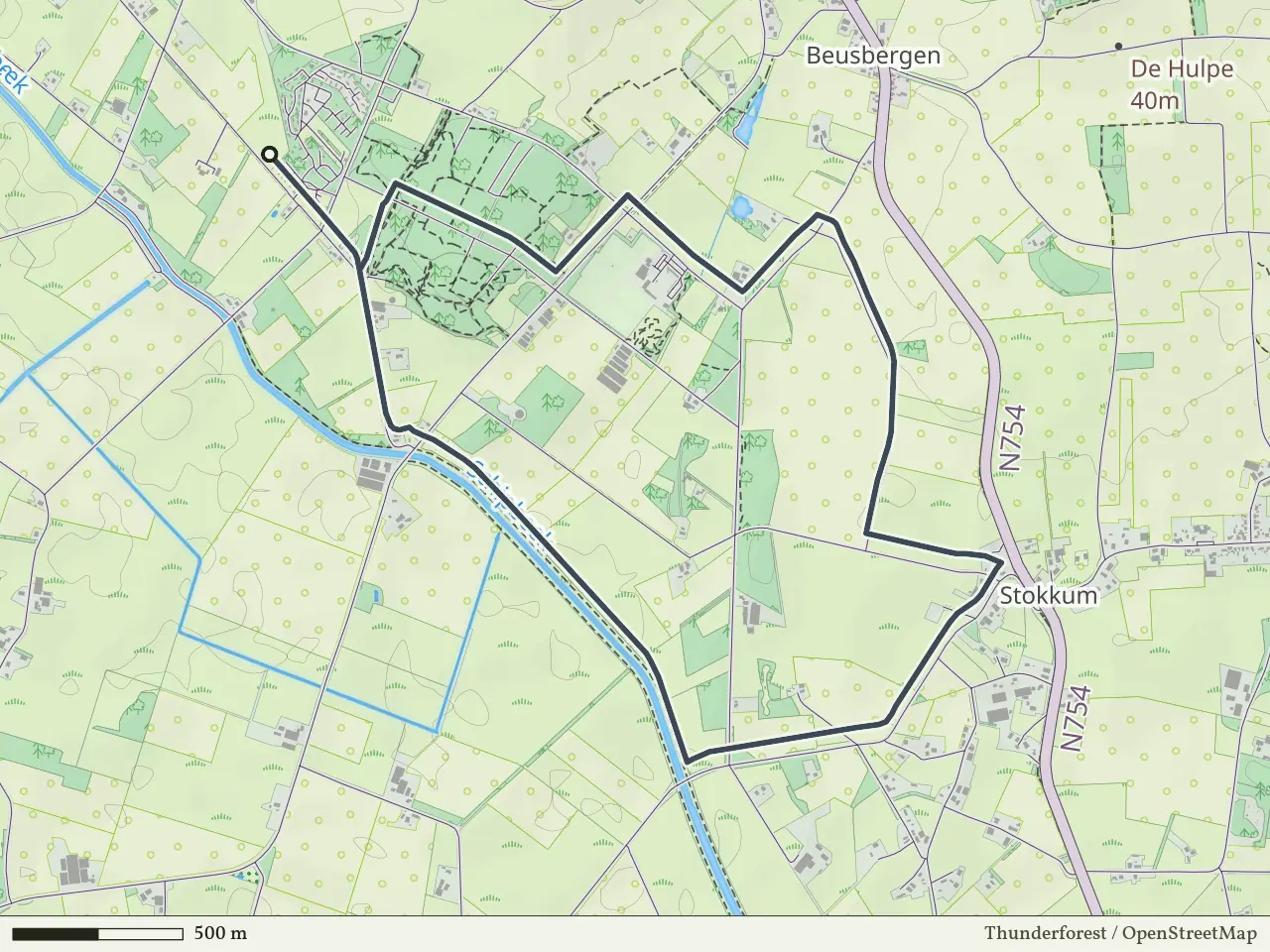 Oranje route vanaf Kattenberg, Markelo