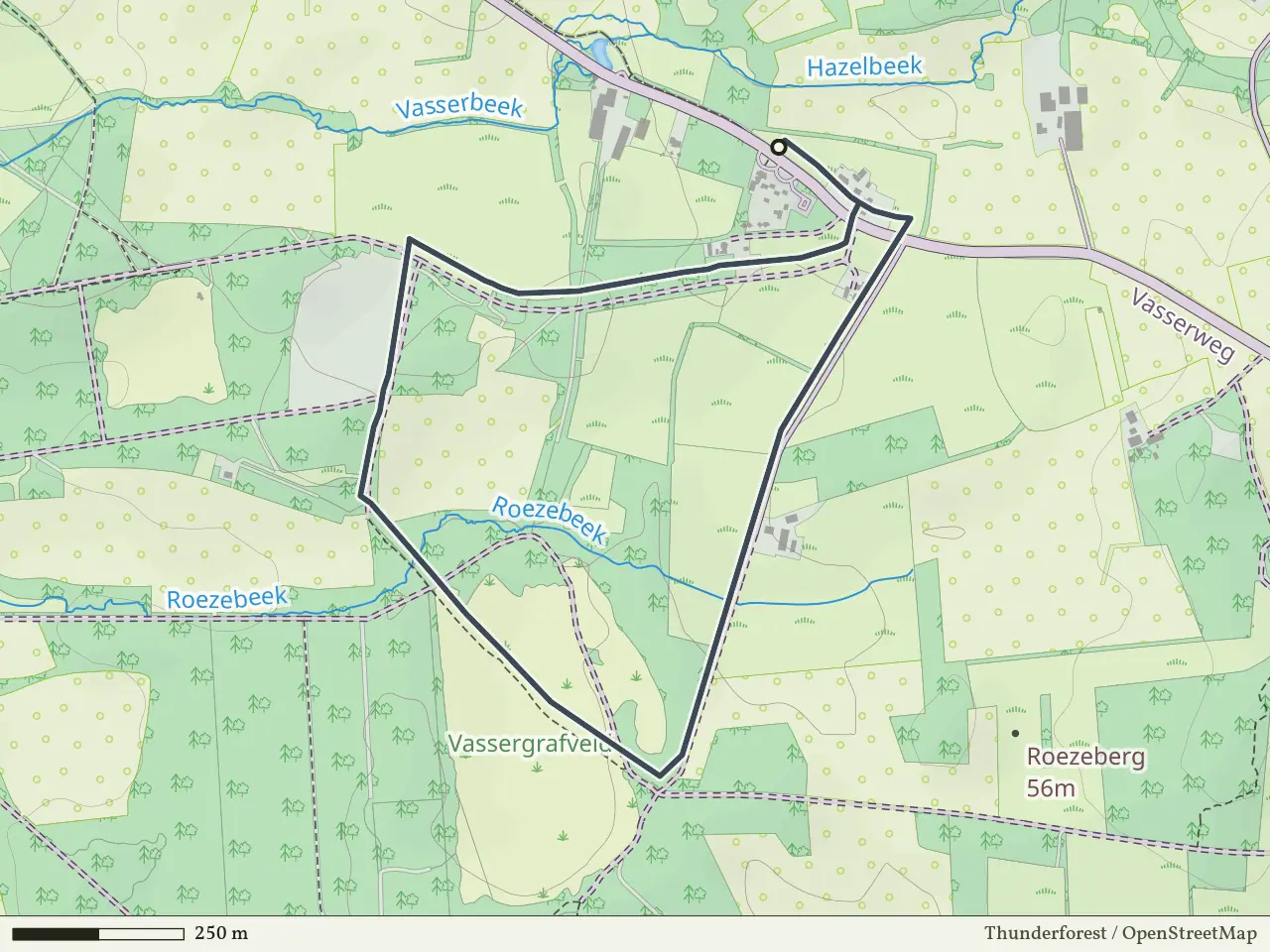 Groene route vanaf Hazelbekke, Nutter