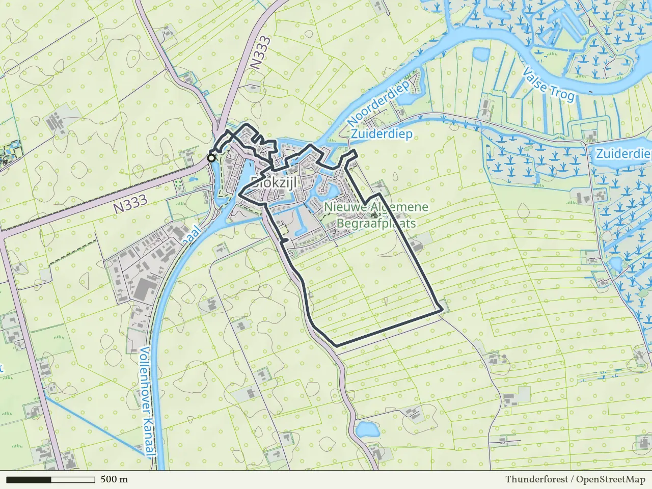 Blauwe route vanaf Blokzijl, Weerribben-Wieden