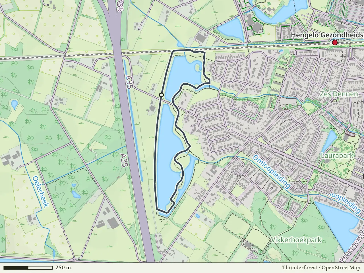Gele route vanaf Genseler, Hengelo