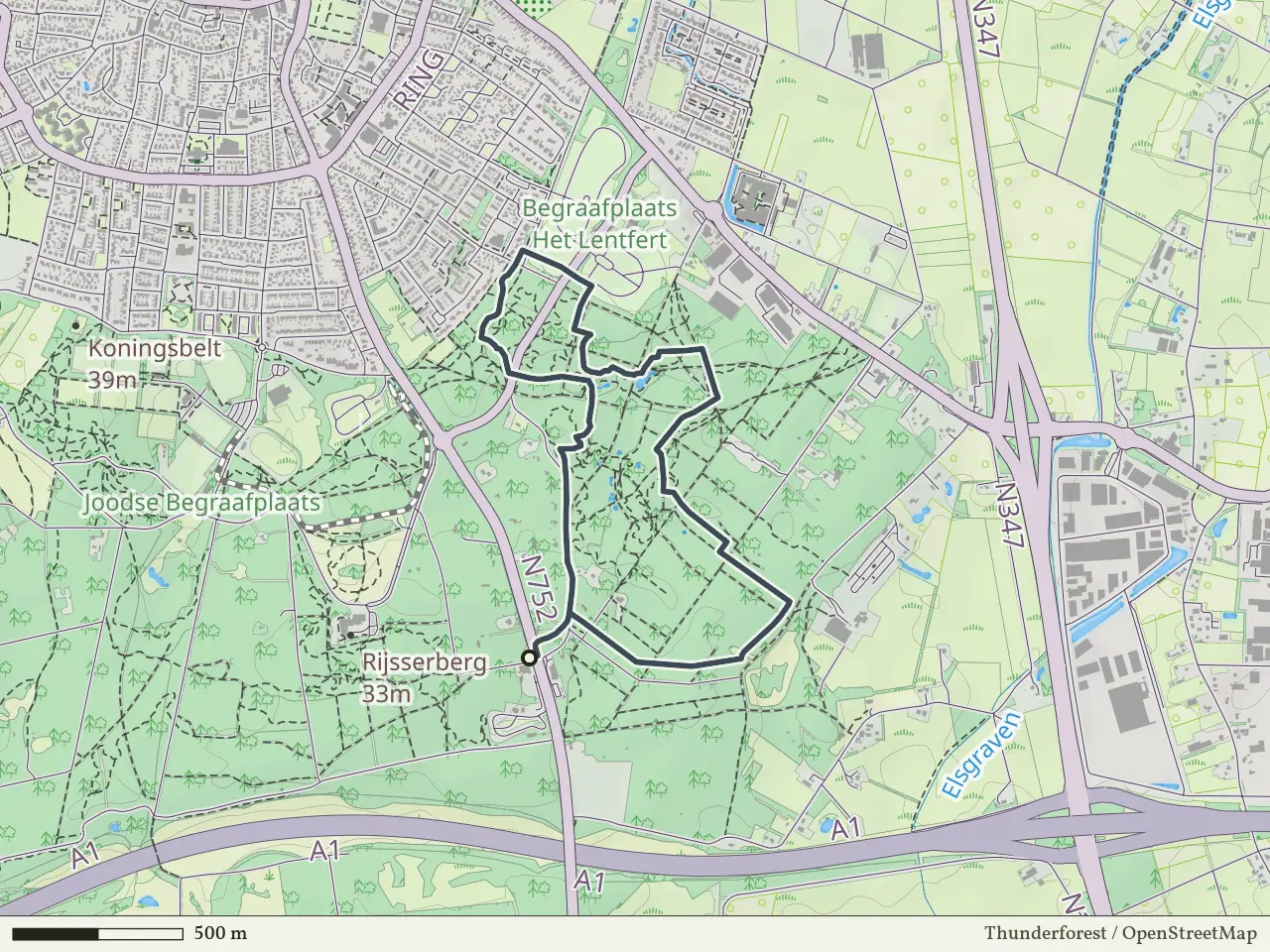 Groene route vanaf Klein Zwitserland, Rijssen