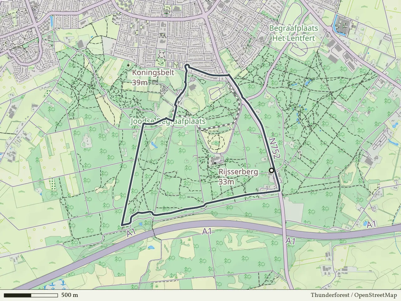 Rode route vanaf Klein Zwitserland, Rijssen