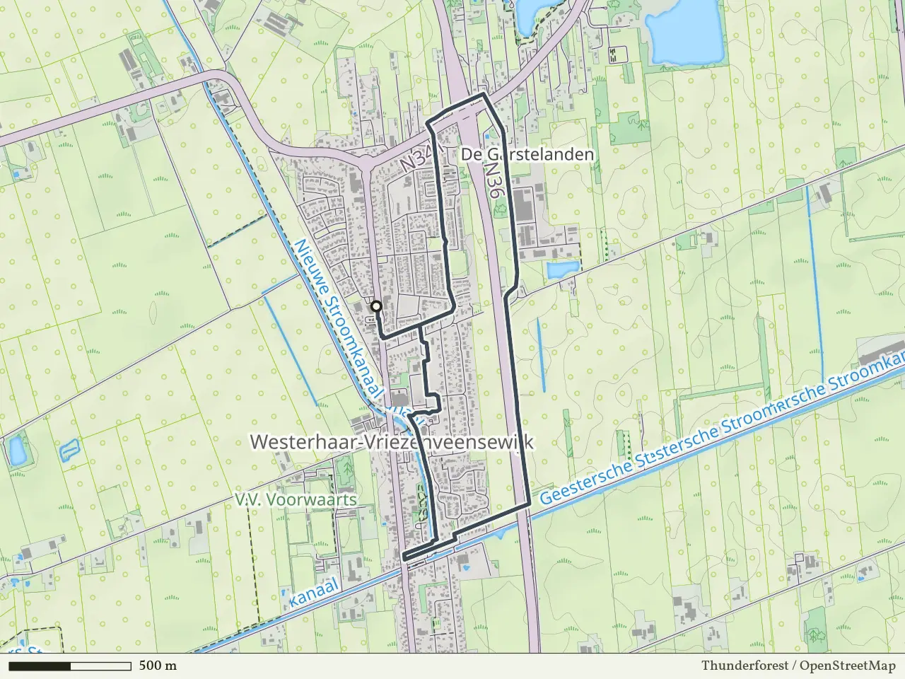 Groene route vanaf Westerhaar-Vriezenveensewijk, Twenterand