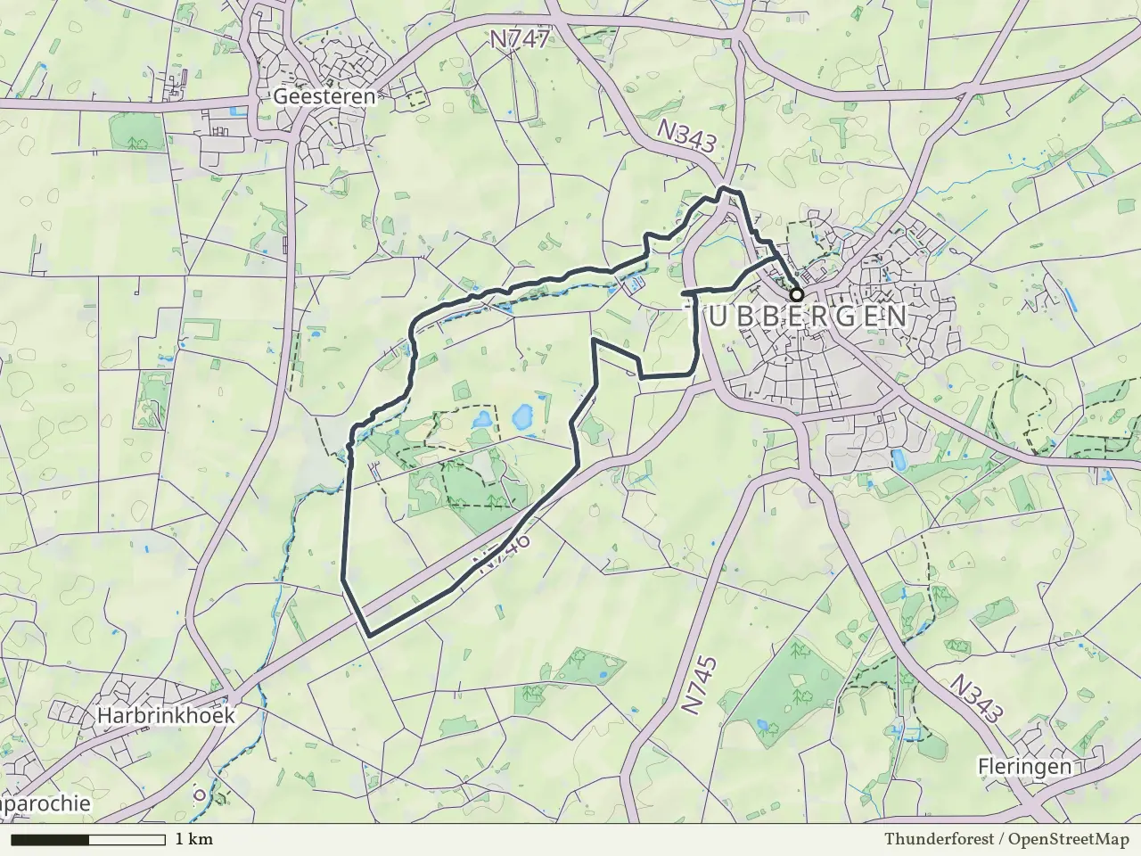 Groene route vanaf Tubbergen, Geesteren