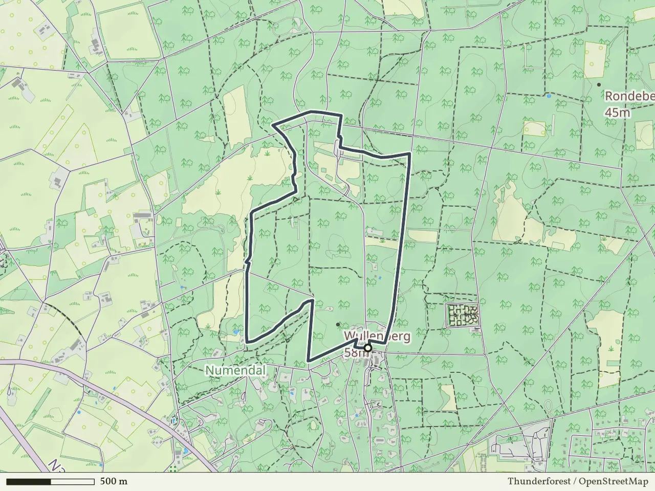 Groene route vanaf Holterberg, Holten