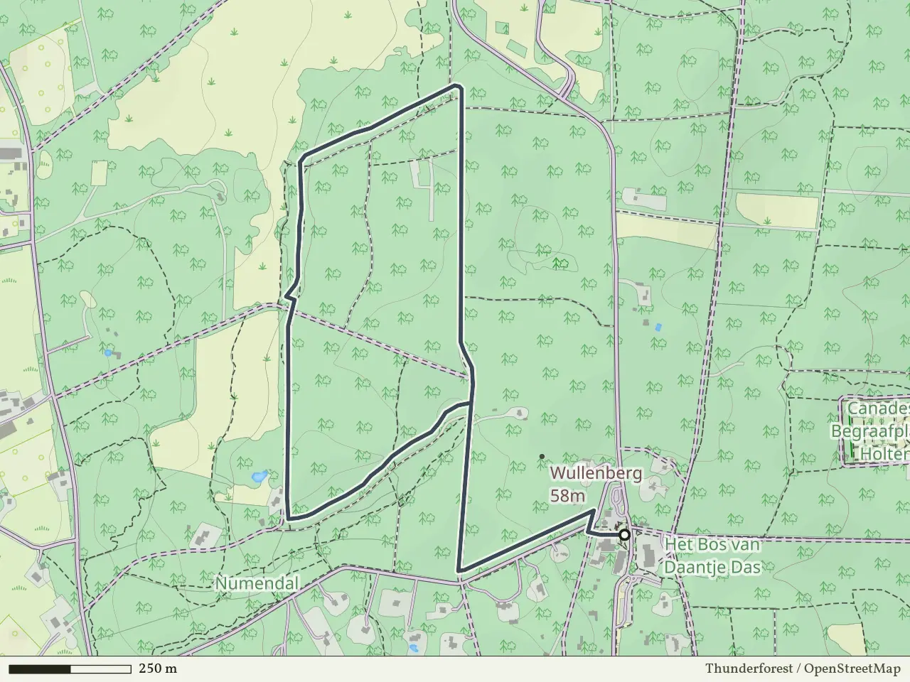 Rode route vanaf Holterberg, Holten