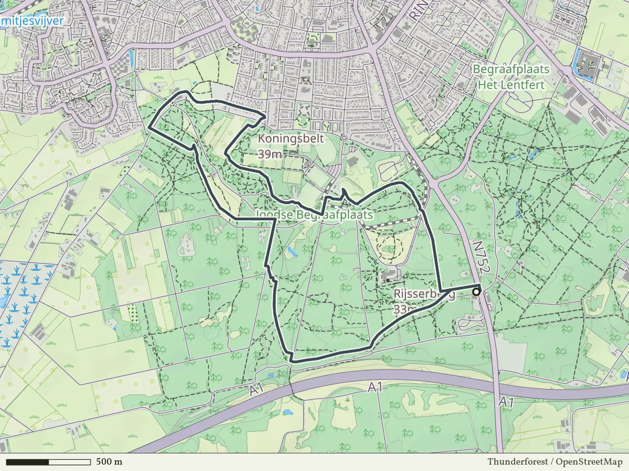 Blauwe route vanaf Klein Zwitserland, Rijssen