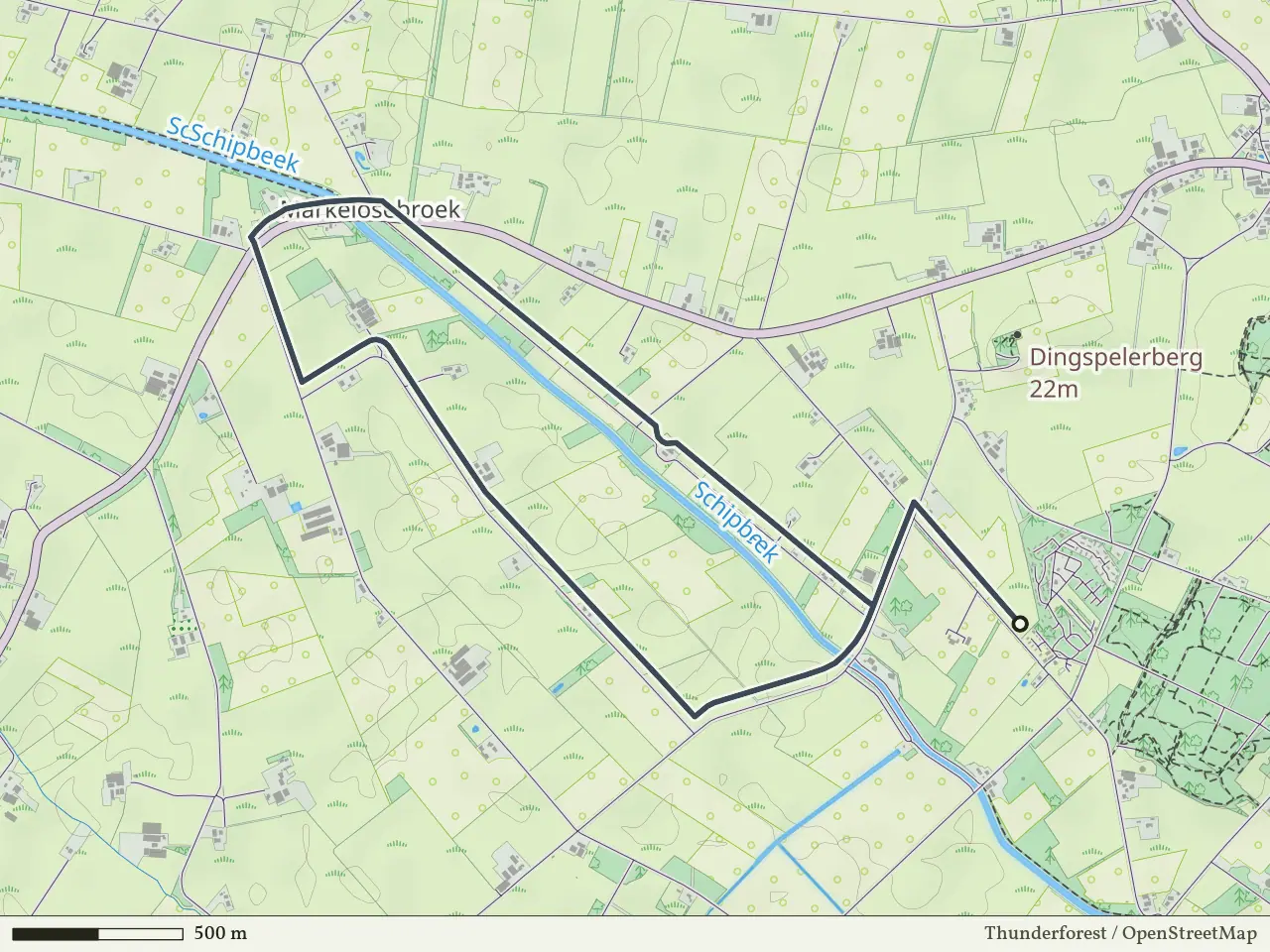 Groene route vanaf Kattenberg, Markelo