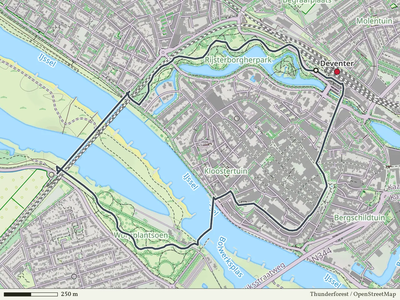 Oranje route vanaf Deventer, Salland