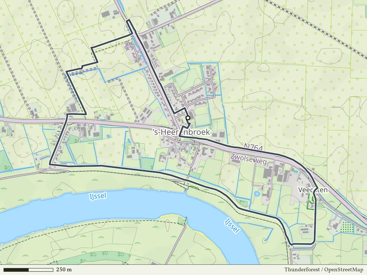 Gele route vanaf 's Heerenbroek, 's Heerenbroek