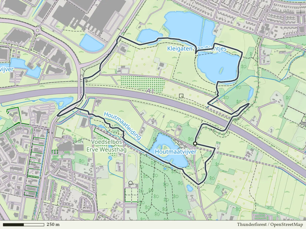 Rode route vanaf Weusthag, Hengelo